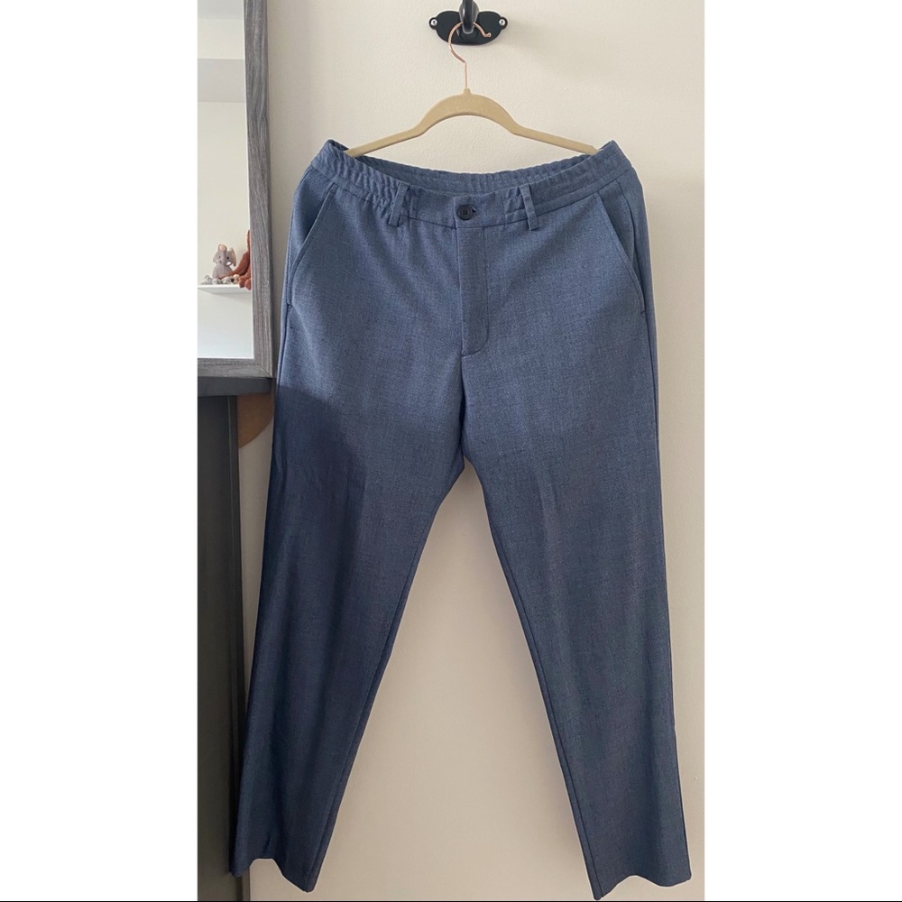 Blue navy dress pants.